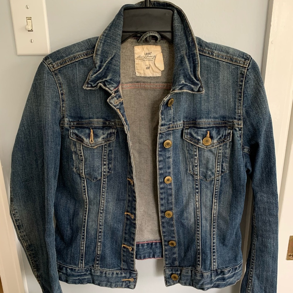 H&M Medium Blue Wash Denim Jean Jacket